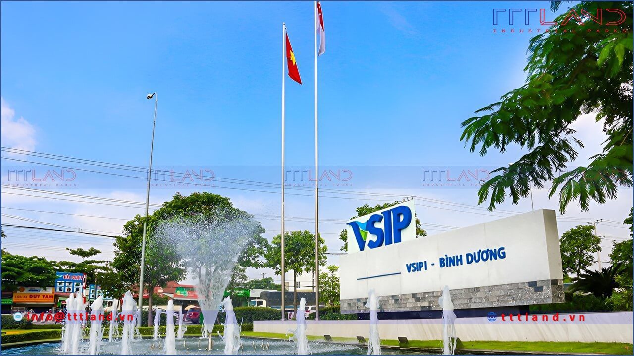 Banner - Khu công nghiệp VSIP I - Tỉnh Bình Dương