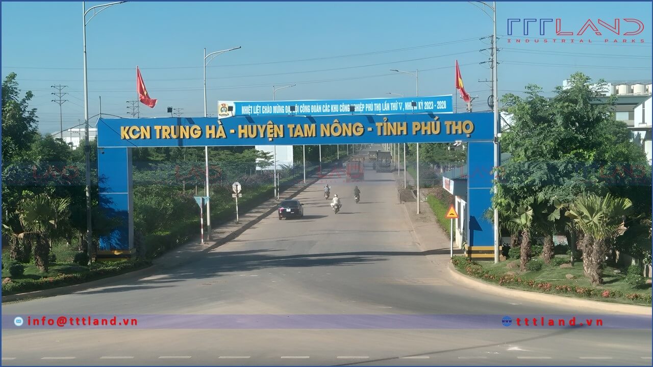 Banner - Khu công nghiệp Trung Hà - tỉnh Phú Thọ