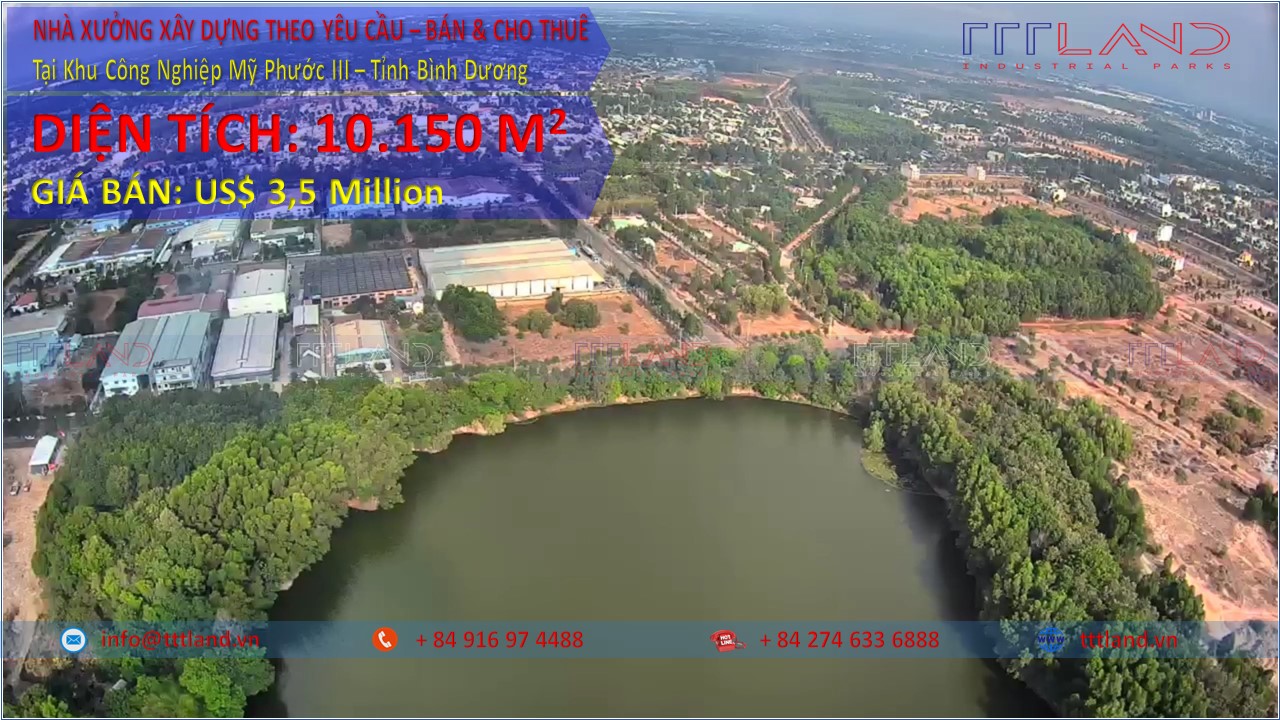 Bán Nhà xưởng xây theo yêu cầu - Khu công nghiệp Mỹ Phước 3 - TTTLAND