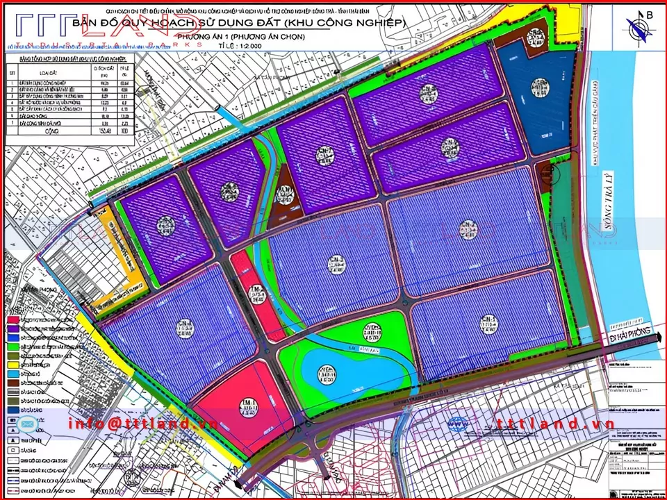 Bản đồ quy hoạch khu công nghiệp Sông Trà – tỉnh Thái Bình Khu công nghiệp Sông Trà 2