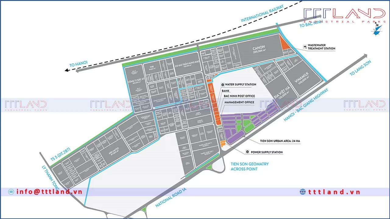 khu công nghiệp Tiên Sơn - Bắc Ninh 1