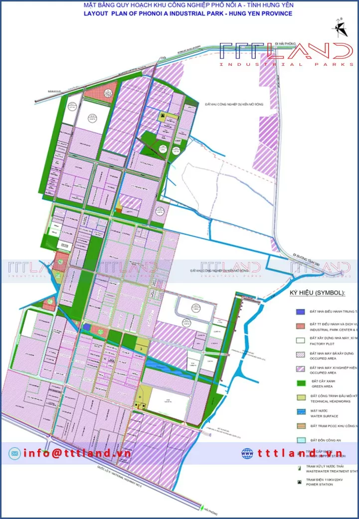 Bản đồ quy hoạch khu công nghiệp Phố Nối A Khu công nghiệp Phố Nối A 2