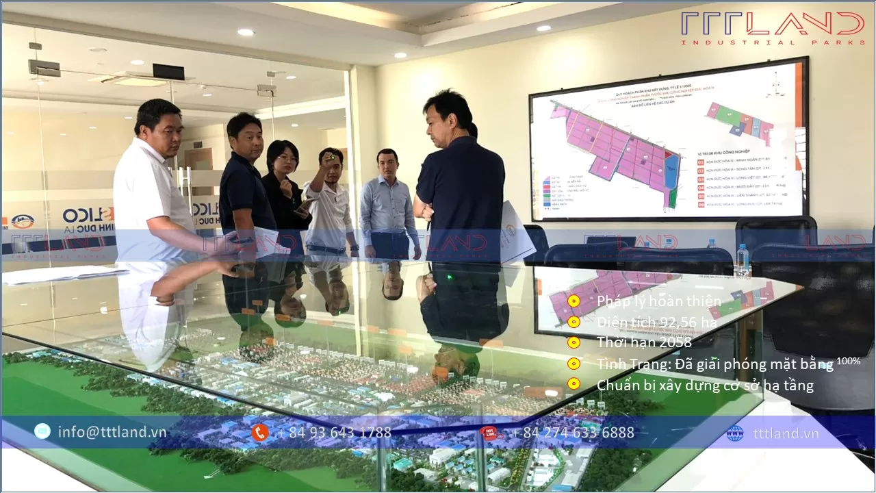 Chuyển nhượng dự án Khu Công Nghiệp Đức Hoà III - Liên Thành - Tỉnh Long An - TTTLAND