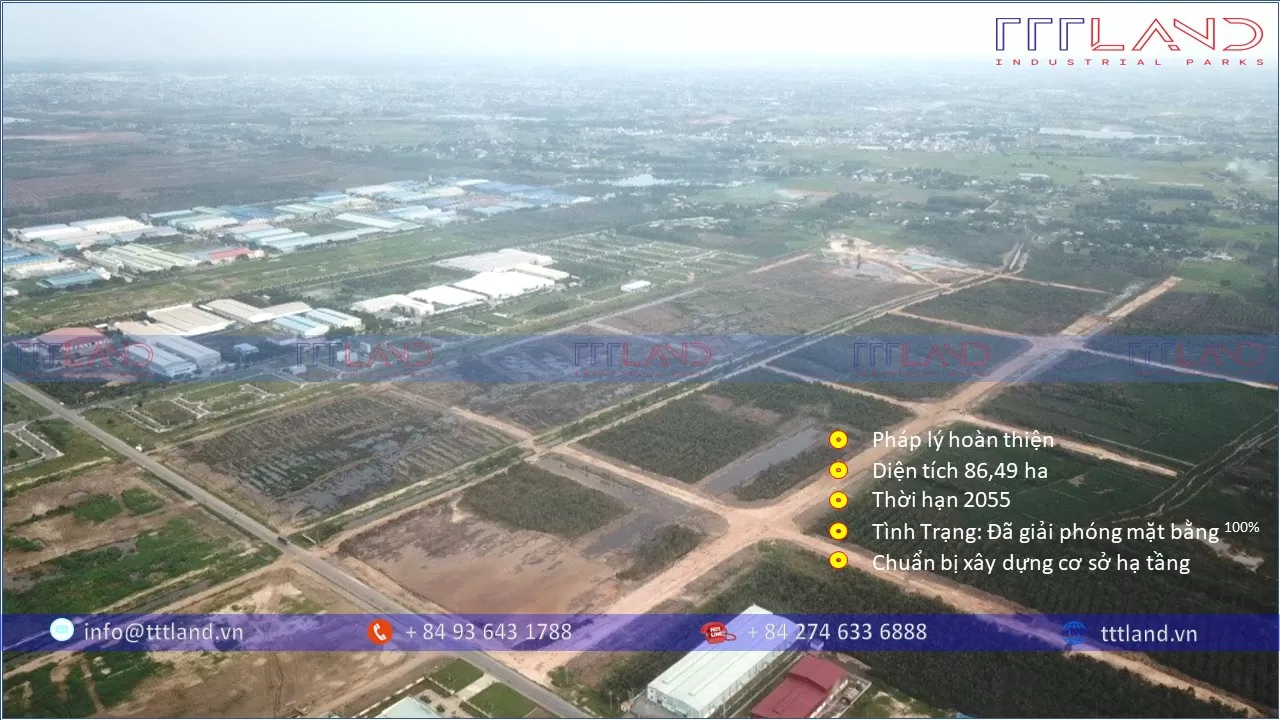 Chuyển nhượng dự án Khu Công Nghiệp Đức Hoà III - Long Việt - Tỉnh Long An - TTTLAND