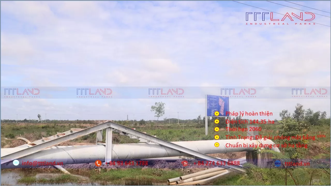 Chuyển nhượng dự án Khu Công Nghiệp Đức Hoà III - Mười Đây - Tỉnh Long An - TTTLAND