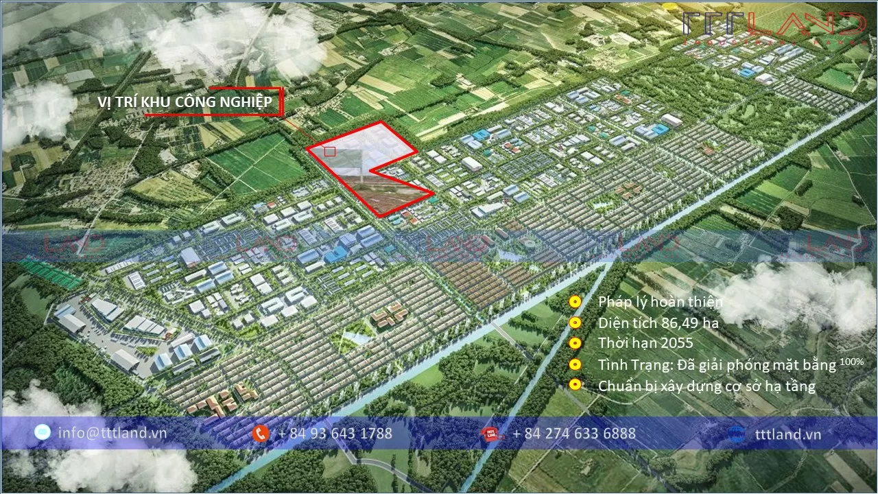 Khu Công Nghiệp Đức Hoà III - Long Việt - Tỉnh Long An - TTTLAND