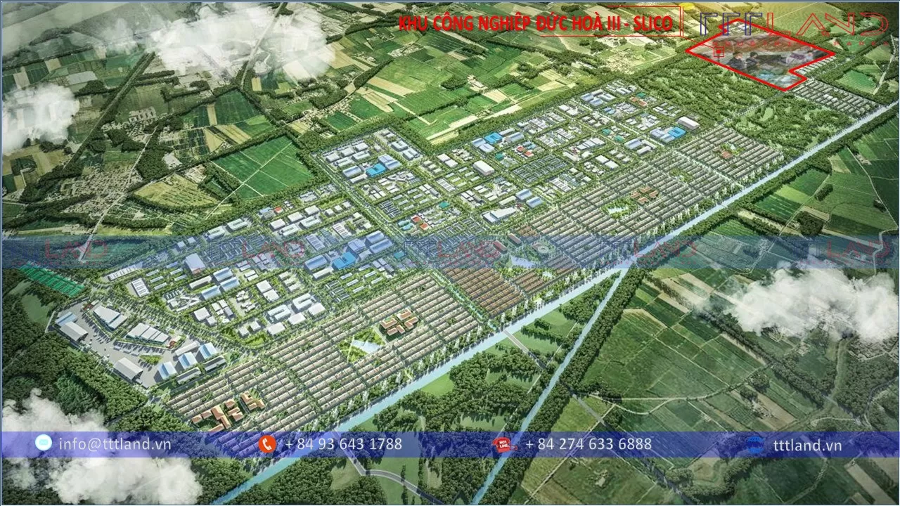Khu Công Nghiệp Đức Hoà III - Slico - Tỉnh Long AN - TTTLAND