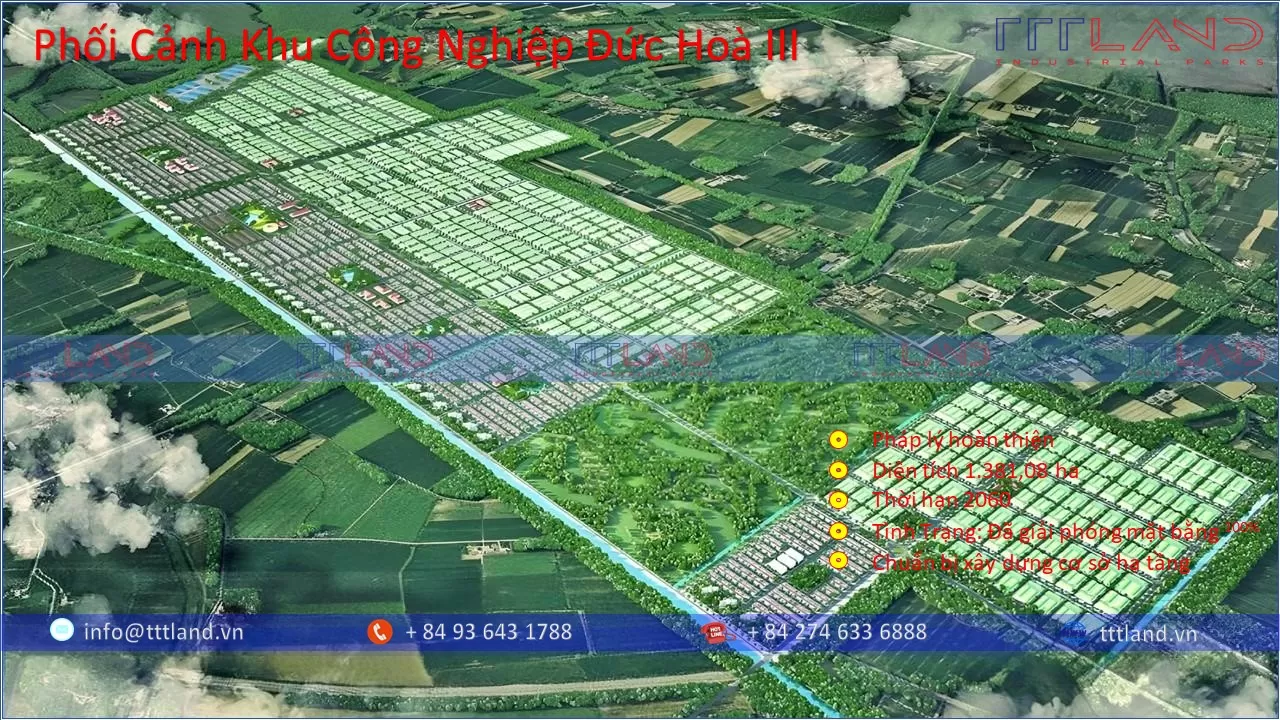 Phối Cảnh Khu Công Nghiệp Đức Hoà III - Tỉnh Long An - TTTLAND